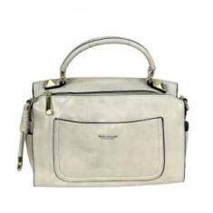 Imagem de bolsa baú media atraente com alça de mão em couro pu