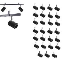 Imagem de Kit 27 Spot Trilho Perfilado Eletro Calha Par20 Bulbo Ol8