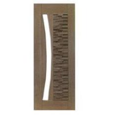 Imagem de Porta De Madeira Maciça Mix Para Vidro Em Arco Casmavi De Cedro Arana