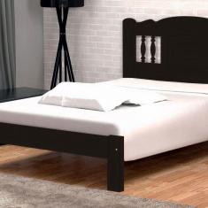 Imagem de Cama Queen Size Atenas de Madeira Maciça Angelim Tabaco