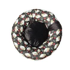 Imagem de Cama Para Pet Redonda Com Zíper M - Cão Pira