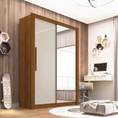 Imagem de Guarda Roupa Com Espelho 2 Portas 2 Gavetas Sallêto Móveis