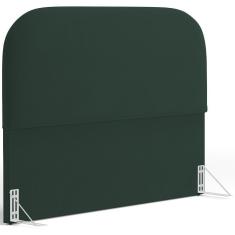 Imagem de Cabeceira Cama Box King 195cm Orgânica Lanna W01 Suede Verde Musgo - Lyam Decor