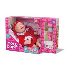 Imagem de Boneca Diver New Born Unique Collection Macacão Vermelho DiverToys