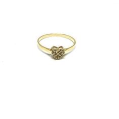 Imagem de Anel ouro 18K Coração  com Pedras - Elegancy Joias