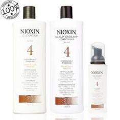 Imagem de Kit Nioxin Sistema 4 Cleanser Shampoo 1000ml + Scalp Revitalizer 1000ml + Scalp Tratament 100ml (3 Produtos)