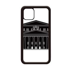 Imagem de Capa The Moscow Theatre Outline Pattern para iPhone 12 Pro Max para Apple Mini Mobile Case Shell