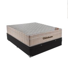 Imagem de Colchão Airtech Ortobom Viúvo com Baú Preto 128cm SpringPocket