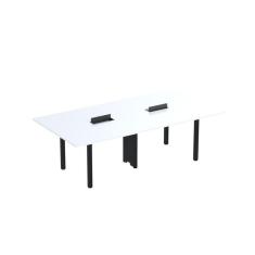 Imagem de Mesa Reunião 240cm X 140cm Mrcpb2414 Branco/Preto