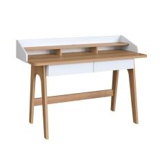 Imagem de Escrivaninha Flexus 2 GV Hanover e Branca 139 cm