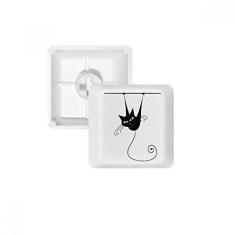 Imagem de Teclado mecânico Climb Rail Black Cat Halloween Animal Keycap Kit de atualização para jogos PBT