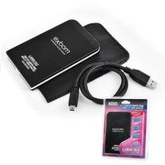 Imagem de Case de Gaveta USB 3.0 Exbom CGHD-30 para HDD 2.5" SATA Slim Externo Blister