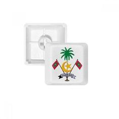 Imagem de Maldives – Teclado mecânico com emblema nacional da Ásia, kit de atualização para jogos PBT