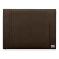 Imagem de Cabeceira Tamisa Linho Marrom Casal (8X140x125) - Ortobom