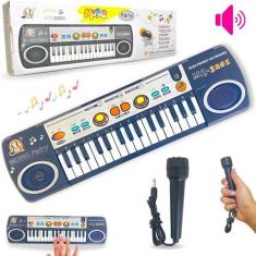 Imagem de Teclado Infantil Musical Teclas Keys Com Microfone Piano - Europio
