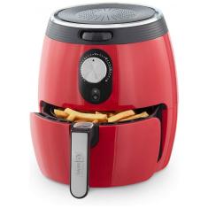 Imagem de Fritadeira Elétrica AirFryer 3L com Temperatura Ajustável e Cesto Antiaderente, 110V 1200W, Dash, Vermelha