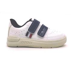 Imagem de Tênis Masculino Infantil Kidy Cor Branco/Marinho 38713-Unissex