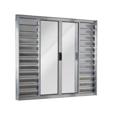 Imagem de Janela De Alum nio Veneziana 120x150cm 6 Folhas Central Ecosu