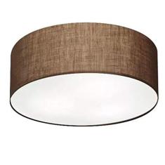 Imagem de Plafon Cilíndrico Vivare Md-3006 Cúpula Em Tecido 60X15cm - Bivolt