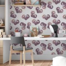 Imagem de Papel De Parede Adesivo Corações De Giz N06023 Rolo 0,58X3M