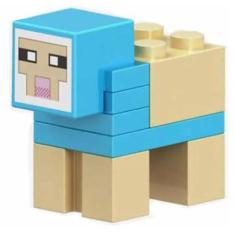 Imagem de Boneco Blocos De Montar Ovelha Colorida Ul Minecraft - Mega Block Toys