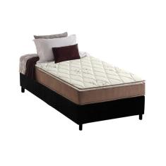Imagem de Cama Box Solteiro: Colchão Ortopédico Anjos D28/ AG65 Star + Base crc Suede Black(88x188)