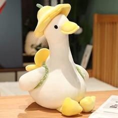 Imagem de 35-55 cm bonito desenho animado pato fofo brinquedo de pelúcia animal vestido ganso boneca moda kawaii travesseiro de pelúcia para crianças meninas presente de aniversário