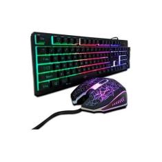 Imagem de Teclado E Mouse Kit Gamer Sem Fio Wireless 1600 Dpi Hk8100 - Lehmox