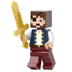 Imagem de Boneco Minifigure Blocos De Montar Player Brown Minecraft