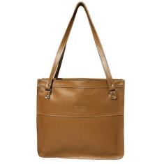 Imagem de Bolsa Feminina Elegante De Ombro Couro Legitimo Fechamento Em Ziper - 