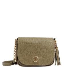 Imagem de Bolsa Tiracolo Leopoldine em Couro Legítimo Verde-Feminino