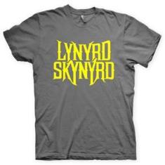 Imagem de Camiseta Lynyrd Skynyrd Chumbo e  em Silk 100% Algodão