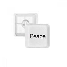 Imagem de Palavra paz inspiradora frases teclado mecânico PBT kit de atualização para jogos