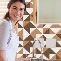 Imagem de Adesivo de ejo Marrom Brooklyn 20x20 cm com 12un