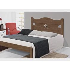 Imagem de Cama Casal Julia 100% Mdf e Estrado 100% Madeira Carmolar Mocaccino