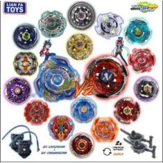 Imagem de Kit 4 Beyblade Metal Led Arena De Blay Beyblade Pista De Batalha Lança