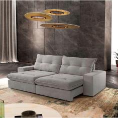 Imagem de Sofá Athenas Linho 02 Módulos 80 Cm B25cm Meu Sofá Online A230 Linho Cinza