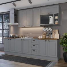 Imagem de Cozinha Compacta 6 Peças Com Tampo Para Cooktop Emily - Espresso Móvei