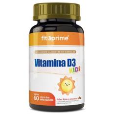 Imagem de Vitamina D3 Kids Fitoprime 60 Cápsulas Mastigáveis Sabor Frutas Silvestres