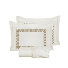 Imagem de Jogo de Lençol Queen Size 3 Peças Percal 180 Fios Luck - Casaborda Enx