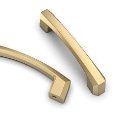 Imagem de Asidrama Pacote com 10 puxadores de armário de cozinha de latão escovado de 76 mm, puxadores de armário de cozinha para puxadores de gaveta de armário