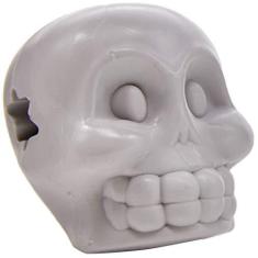 Imagem de Bolinha Ultra Resistente Caveirinha Nylon Branco Tamanho G para Cães