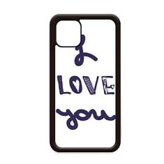 Imagem de Capa I Love You com citação fofa para iPhone 12 Pro Max para Apple Mini Mobile Case