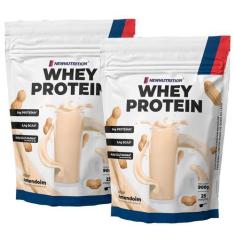 Imagem de Combo 2 Whey Protein Concentrado Amendoim 900G Newnutrition