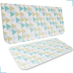 Imagem de Mesa P/ Sala Branca Retrátil Com Estampa Escritório / Quarto / Sala -