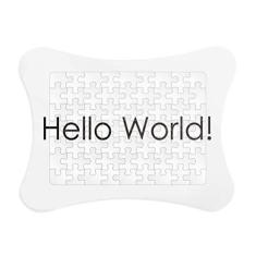 Imagem de Interface do programador Hello World Moldura de quebra-cabeça Decoração de imagem Enfeite de jogo de quebra-cabeça