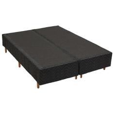 Imagem de Cama Box Base King Universal Bordado Black (193x203x20) - Polar