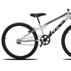 Imagem de Bicicleta Infantil Masculina Aro 24 KOG Alumínio Rebaixada, Prata, Pre