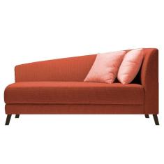Imagem de Recamier Heitor 140cm Com Almofada Lado Esquerdo Suede Cor Terracota/coral