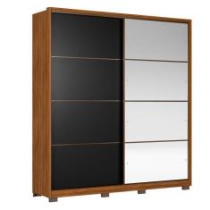 Imagem de Guarda Roupa Casal Belga 2 Portas Deslizantes com 4 Espelhos e Pés - D